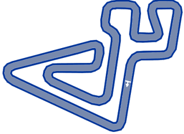 Kartbaan layout Kombikart Circuit de Landsard